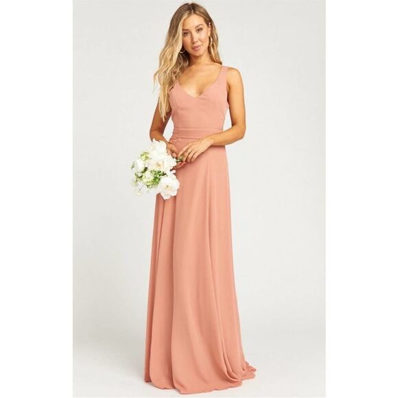 NWT Show Me Your Mumu Jenn Maxi Dress Rustic Mauve Crisp Size XXS - Picture 2 of 6